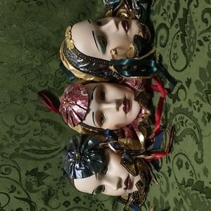 Porcelain face mask.